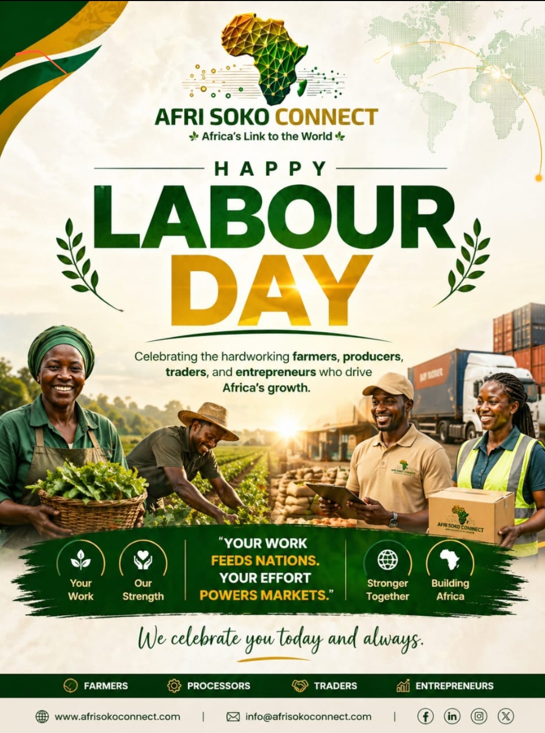 Happy Labour Day – Celebrating the Farmers, Producers, Traders, and Entrepreneurs Who Drive Africa's Growth